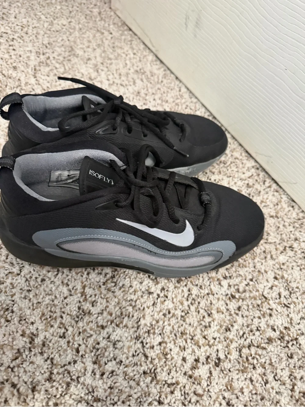 Nike kids Black & Gray Low-Top Sneakers